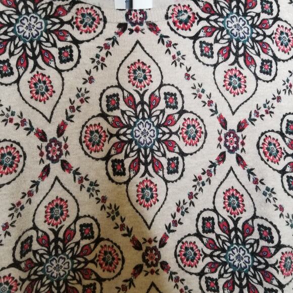 Old Navy Crew Neck Floral Cotton Sweater XS - Picture 5 of 6